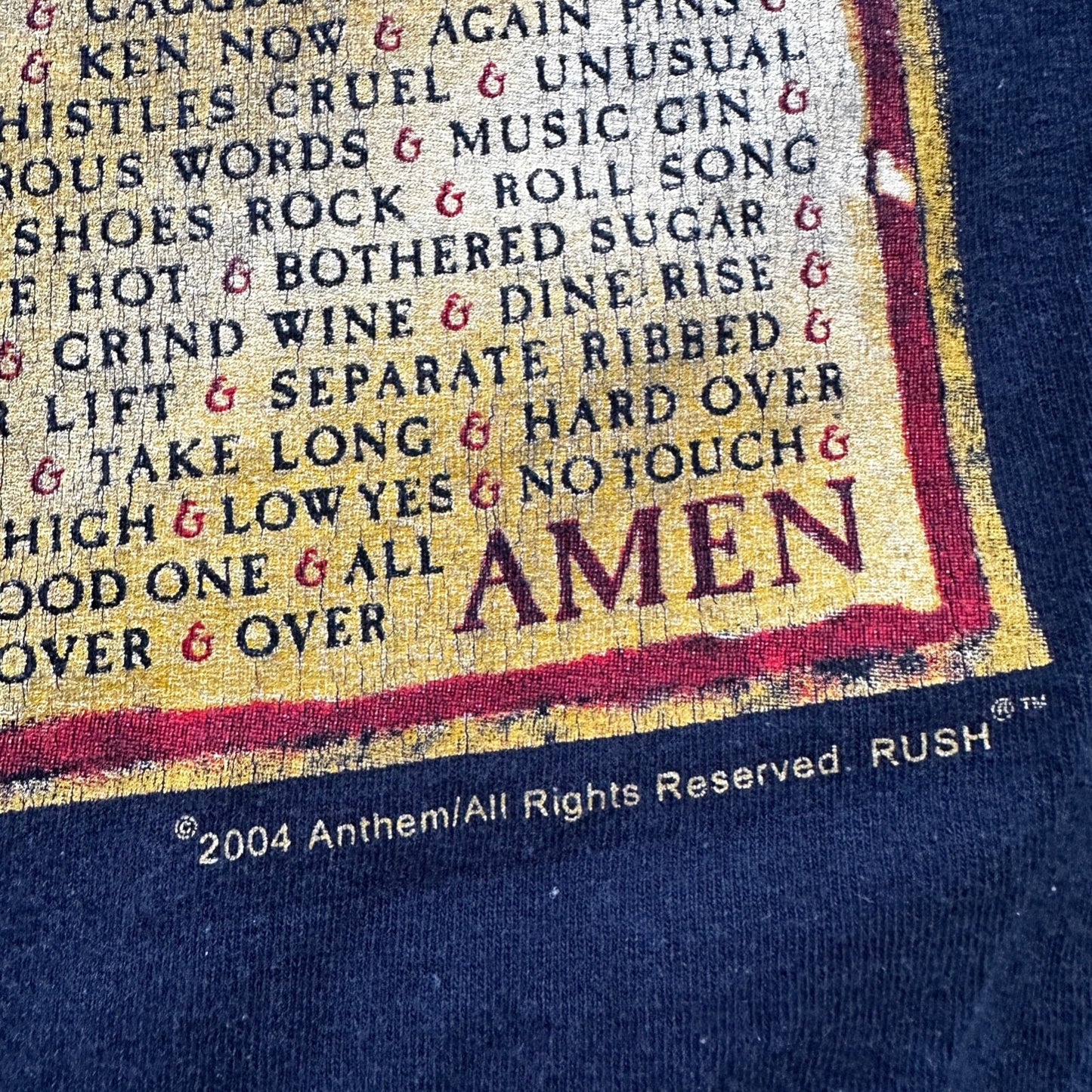 Rush Counterparts Tour Y2K Screw Vintage T Shirt Anthem 1994 Music Band Art