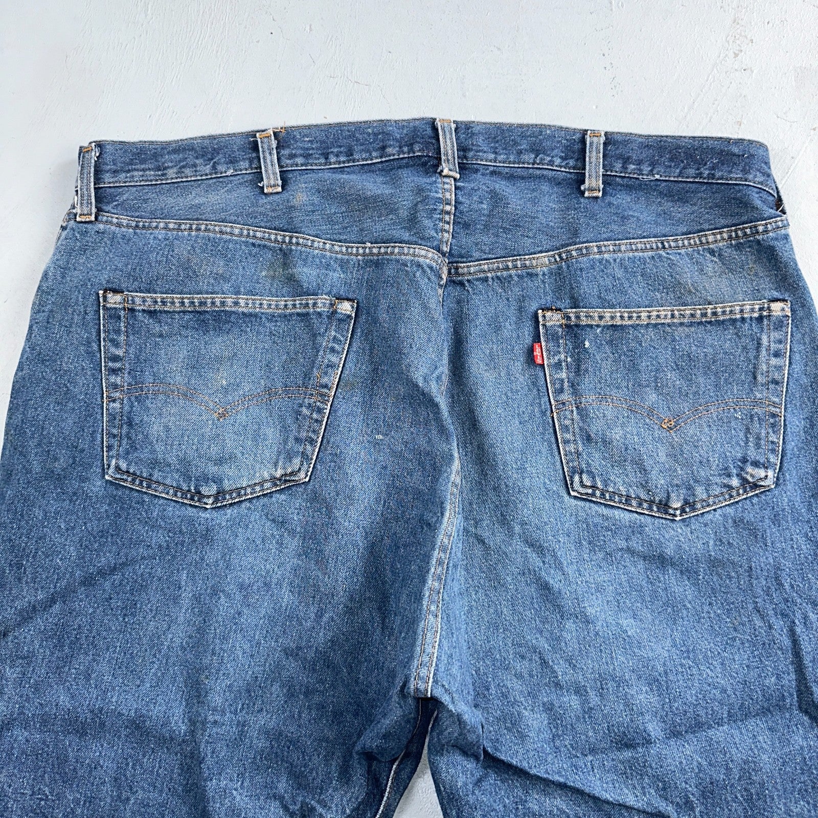 Levis 501 Vintage 80s Redline Selvedge USA XX Jeans Med Wash 48x30 Act 44x25