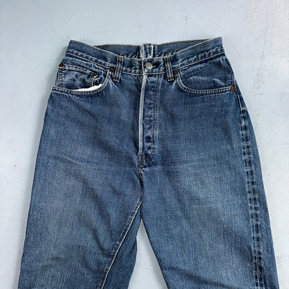 Levis 501 VTG 70s SS Redline Selvedge Jeans XX Med Wash 27x31 Tailored Altered