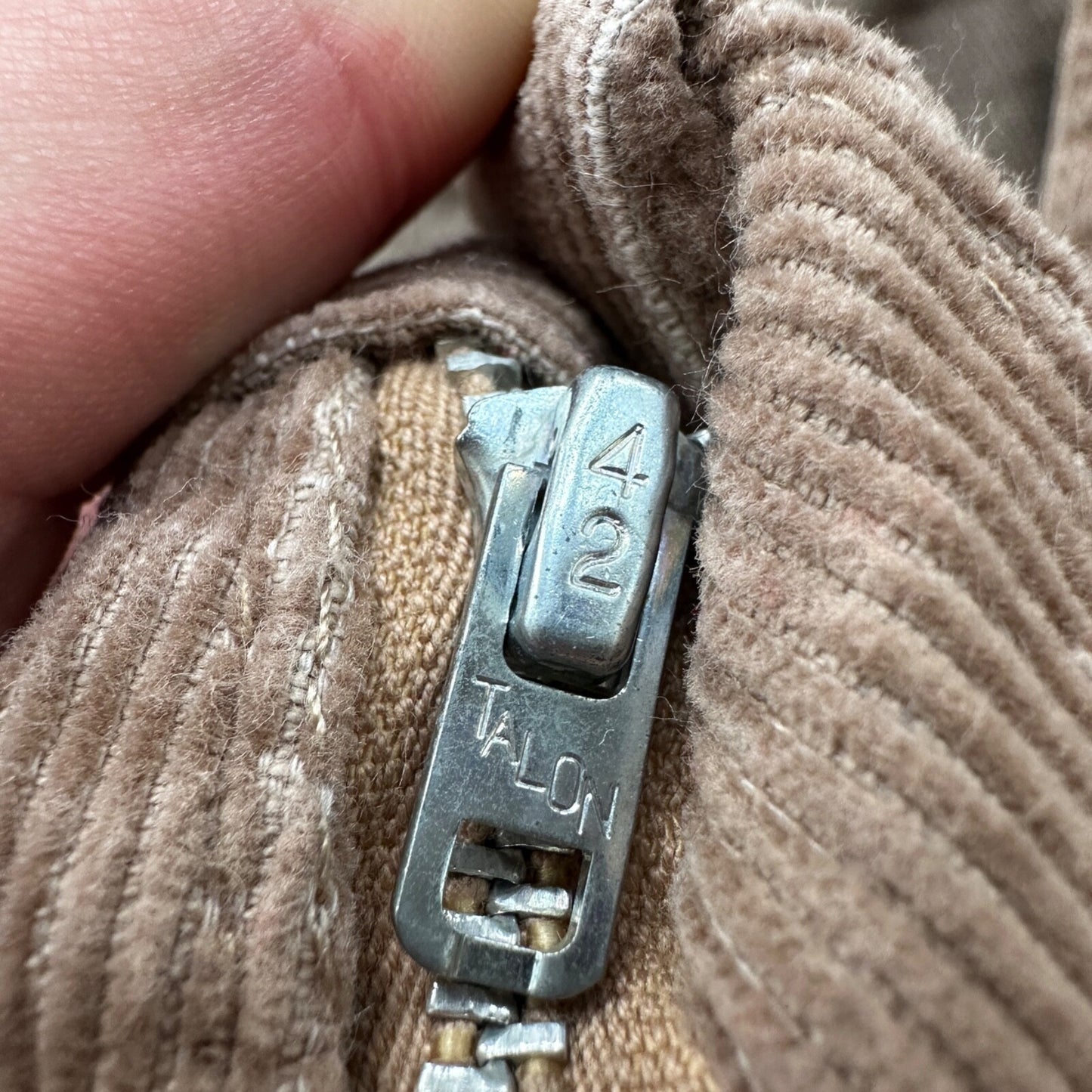 VTG 60s A SMILE USA Brown Corduroy Pants 32 70s 28x25 Capri Cut Cowboy RARE