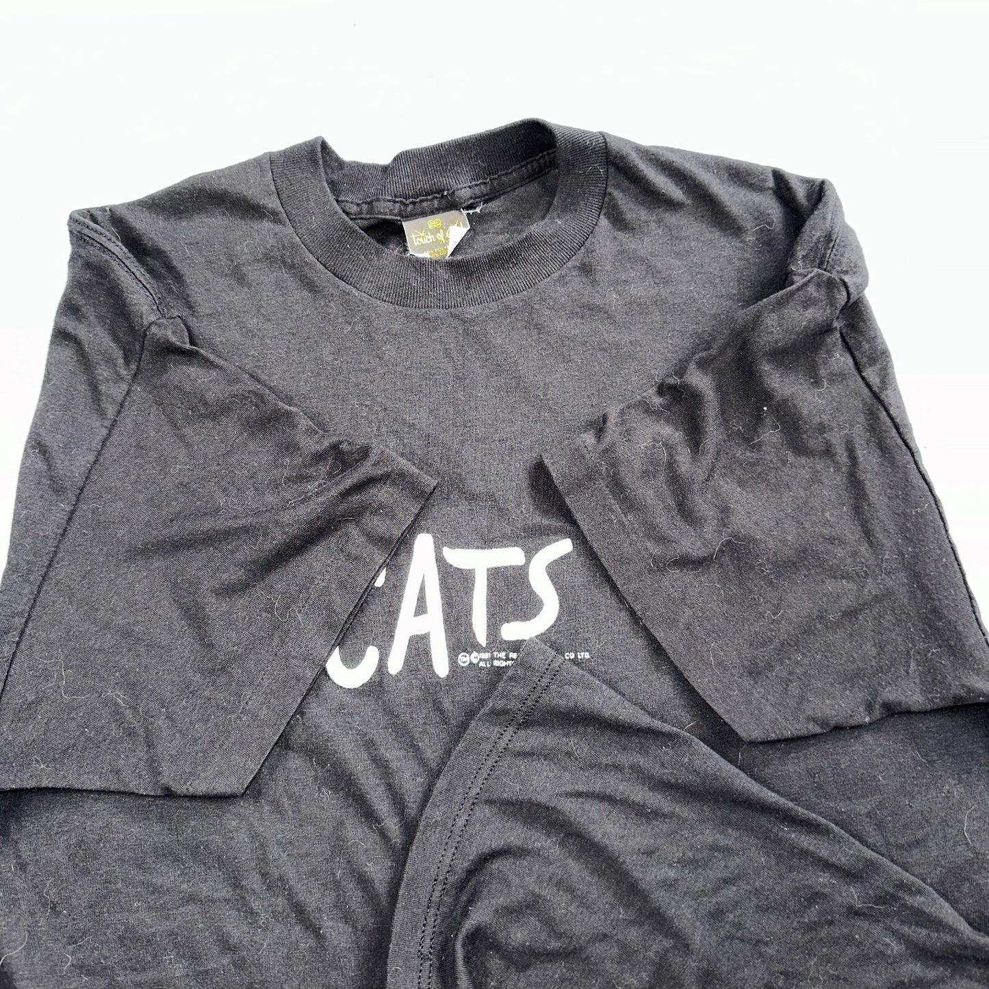 Cats Touch Of Gold Original VTG T Shirt 1981 Black Musical Rare Single Stitch