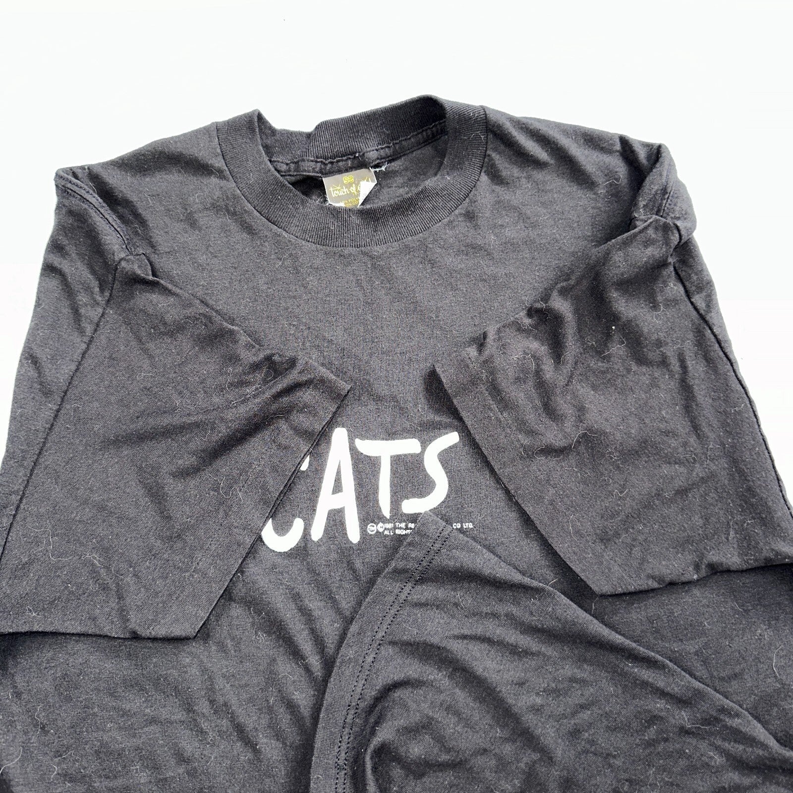 Cats Touch Of Gold Original VTG T Shirt 1981 Black Musical Rare Single Stitch