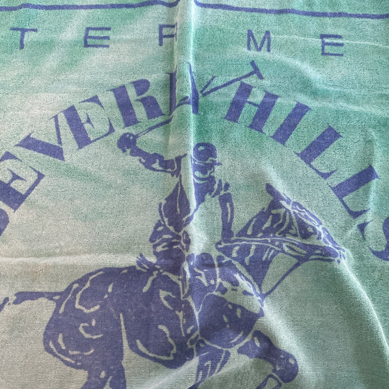 Vintage Charter Member Beverly Hills Polo Club 100% Cotton Beach Towel