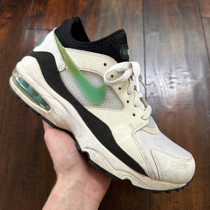 Nike Sneakers Womens 8.5 White Green Air Max 93 Dusty Cactus Athletic 307167-100