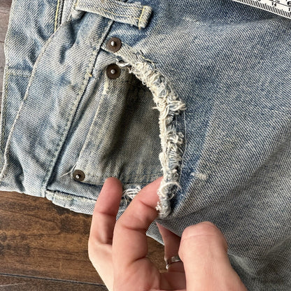 Levis 501 XX Big E True Vintage 50s Redline Hidden Rivets Jeans 1950s 60s 26x26