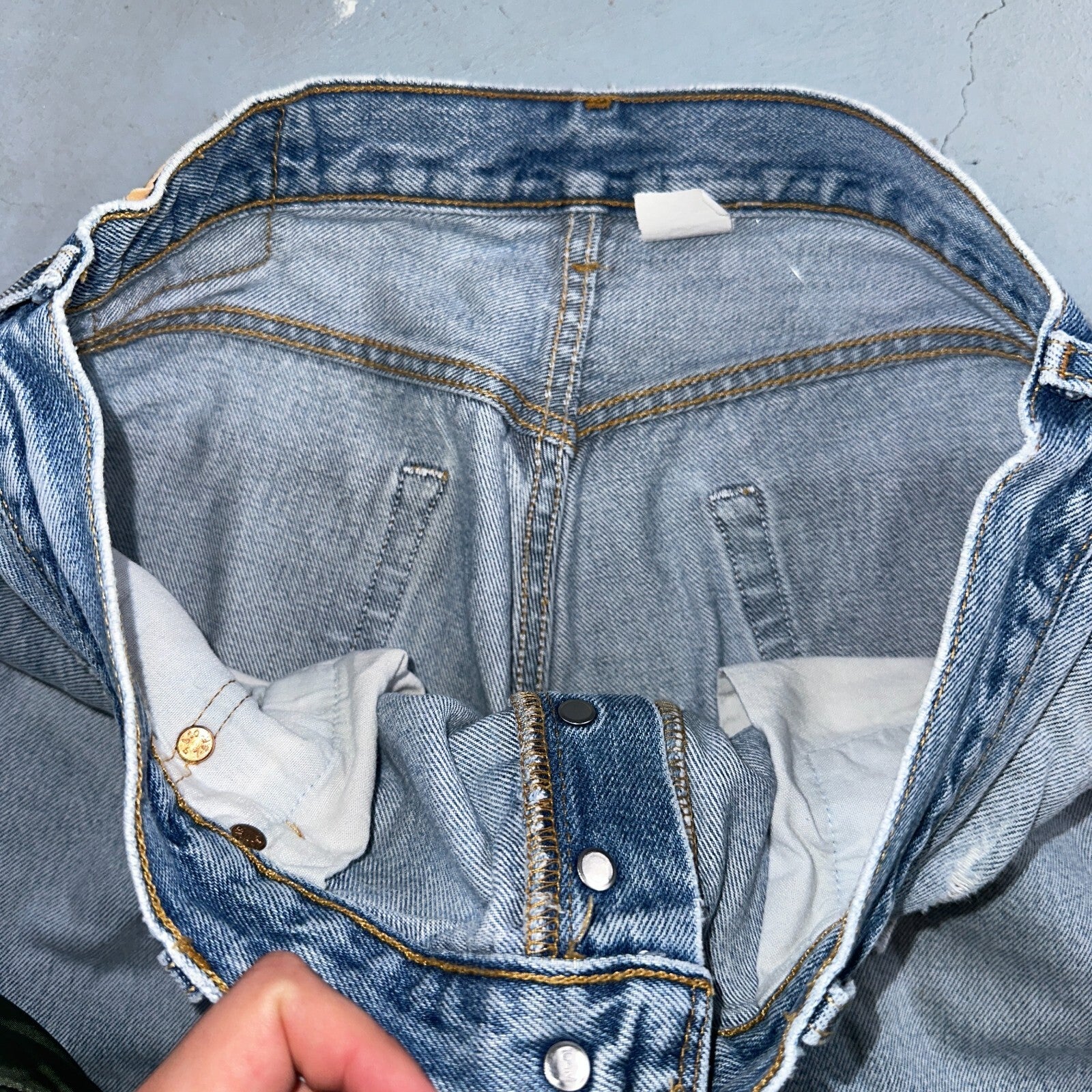 Levis 501 Vintage 90s XX Straight Leg Jeans Y2K Light Wash 36x34 Act 33x30