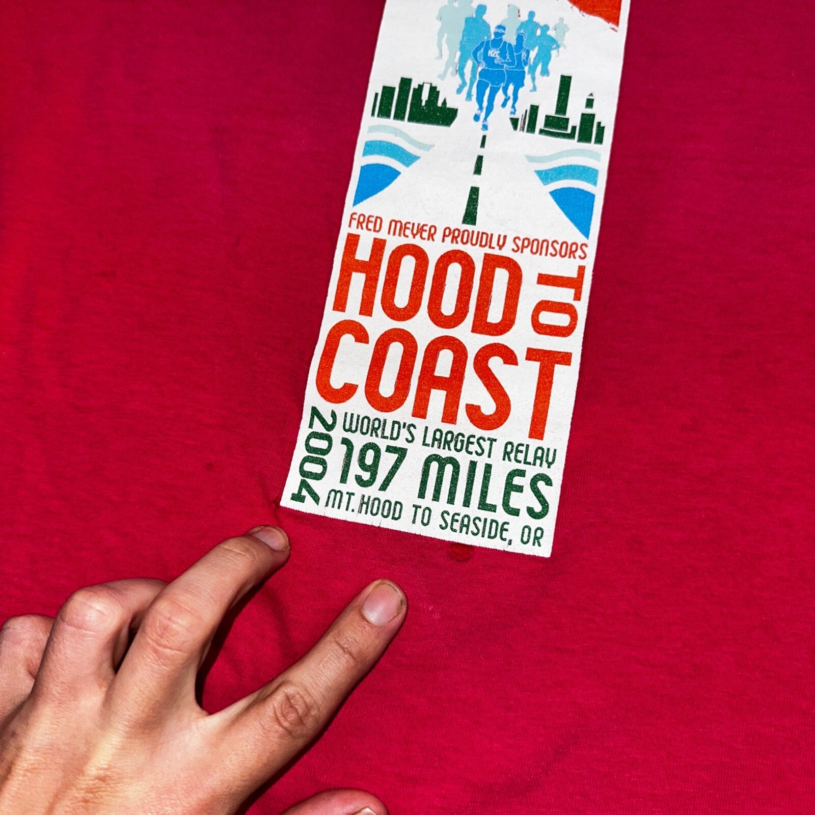 Nike Hood To Coast 2004 Y2K VTG T Shirt Promo Running Race Official Oregon PDX