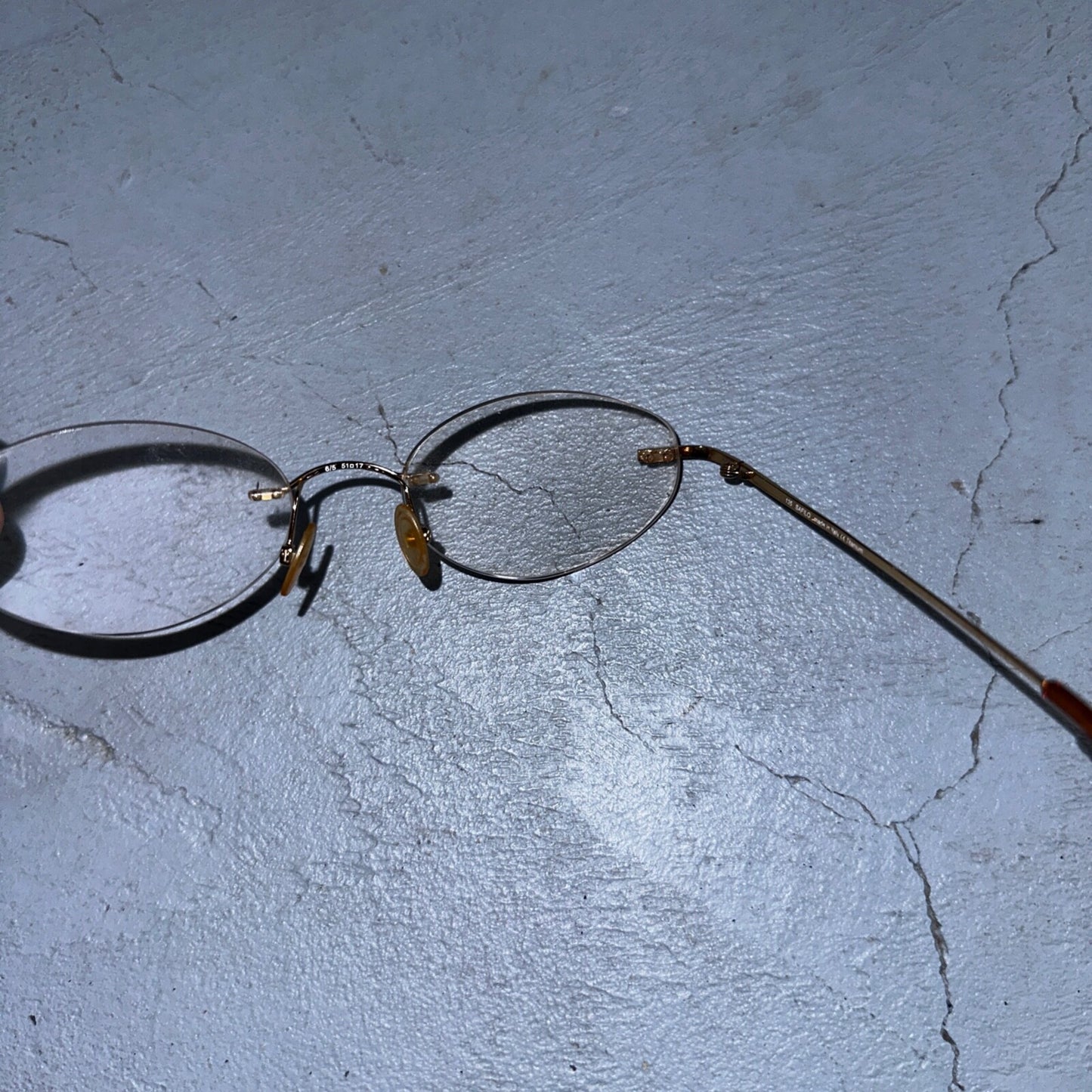 Safilo Design SD 3100 RX500 Eyeglasses Frames Rimless Titanium Gold 00-17-135