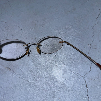 Safilo Design SD 3100 RX500 Eyeglasses Frames Rimless Titanium Gold 00-17-135