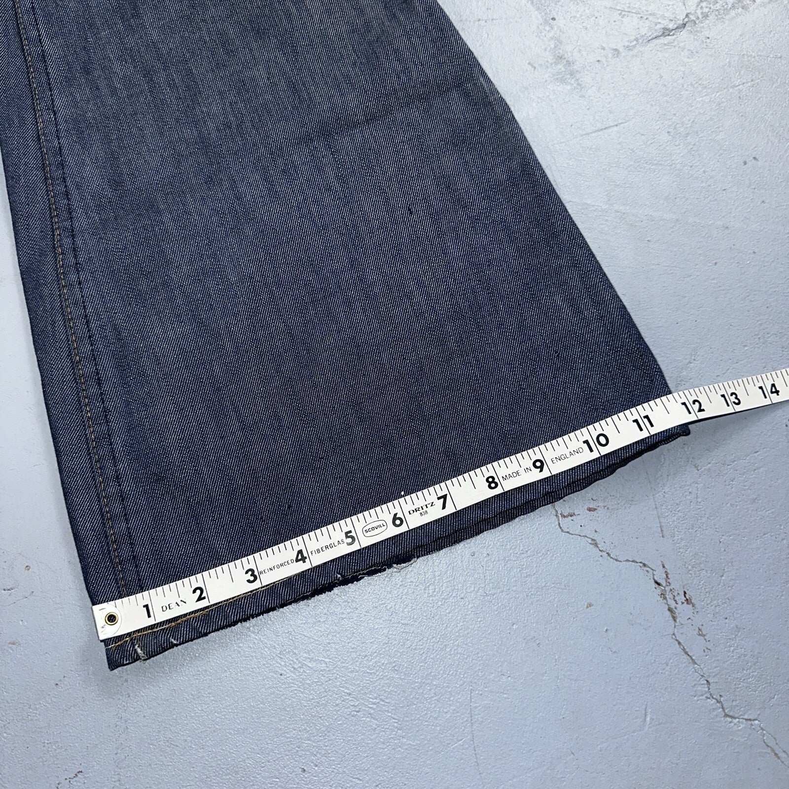 Levis 684 Orange Tab VTG Big Bell Dark Wash Bell Bottom Flare Jeans Sz 29x32