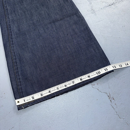 Levis 684 Orange Tab VTG Big Bell Dark Wash Bell Bottom Flare Jeans Sz 29x32
