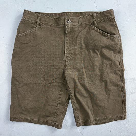 Prana Shorts Men 34 Brown Brown Organic Cotton Stretch Lightweight Casual 9"