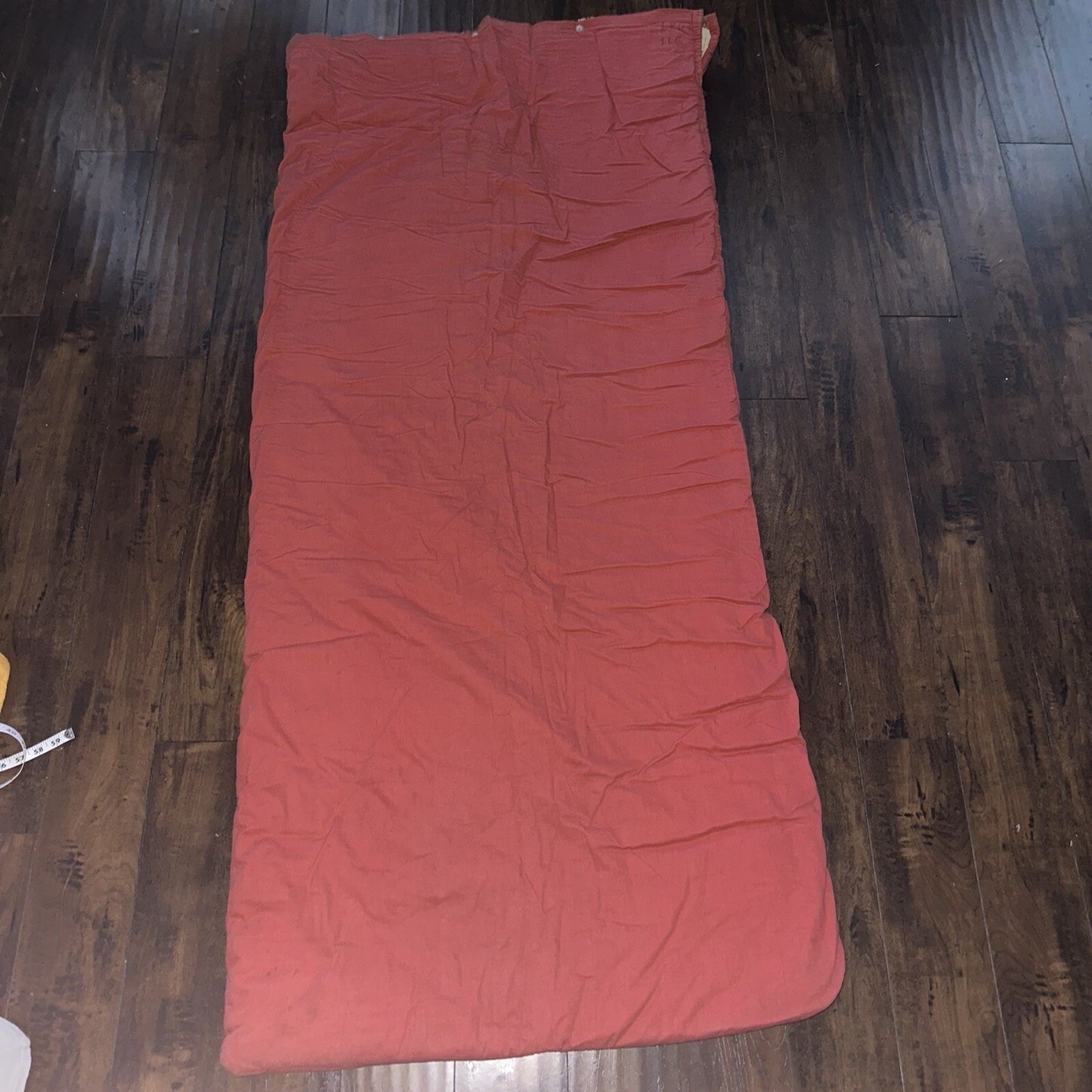 Vtg Sleeping Bag Canvas Red Duffle Bag USA Bell System Talon 1940s 40s 50s WWII