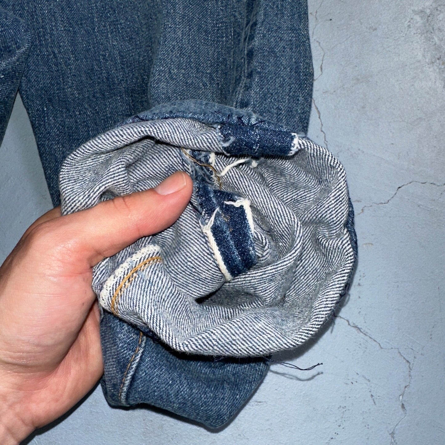 Levis 501 VTG 70s SS Redline Selvedge Jeans XX Altered Skinny Capri Act 27x25