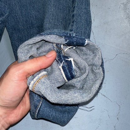 Levis 501 VTG 70s SS Redline Selvedge Jeans XX Altered Skinny Capri Act 27x25