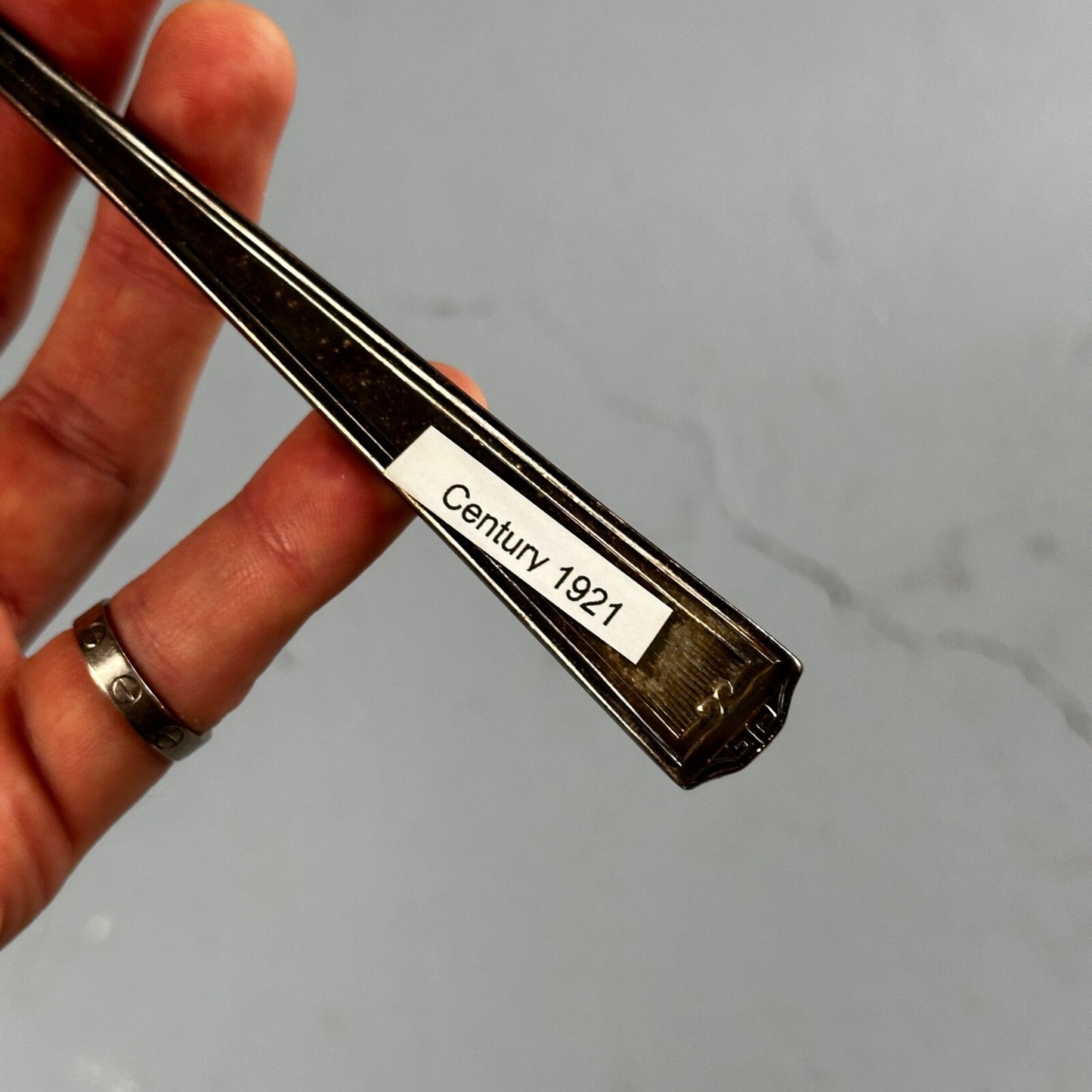 Holmes Edwards Cross Small Antique Crucifix Early 1900's Silver Plate Rare Find