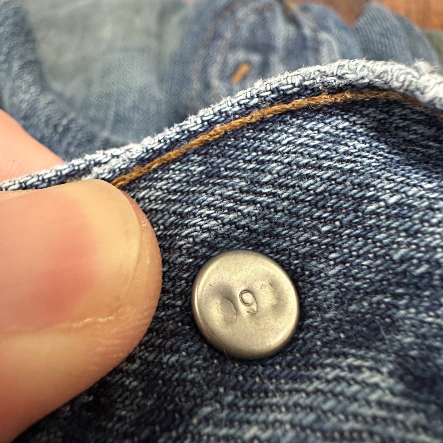 Levis LVC Big E VTG 90s Redline Selvedge Denim 505 Jeans USA Thrashed 36x34 501