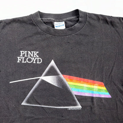 Vintage 1987 Pink Floyd Dark Side of the Moon USA T-Shirt Large Boxy 80s Rock