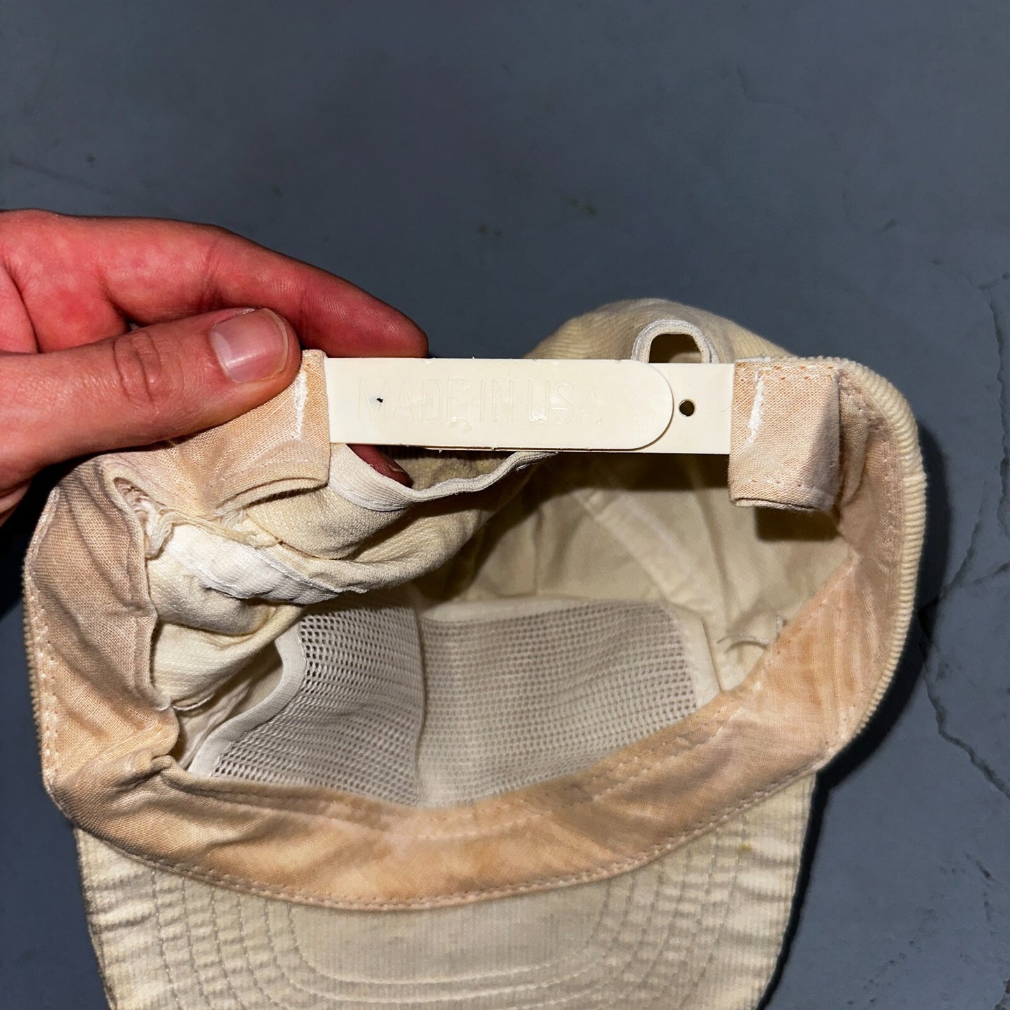 General Mills Corduroy VTG Hat Cap Snapback White USA Cereal Fun Tasty Logo