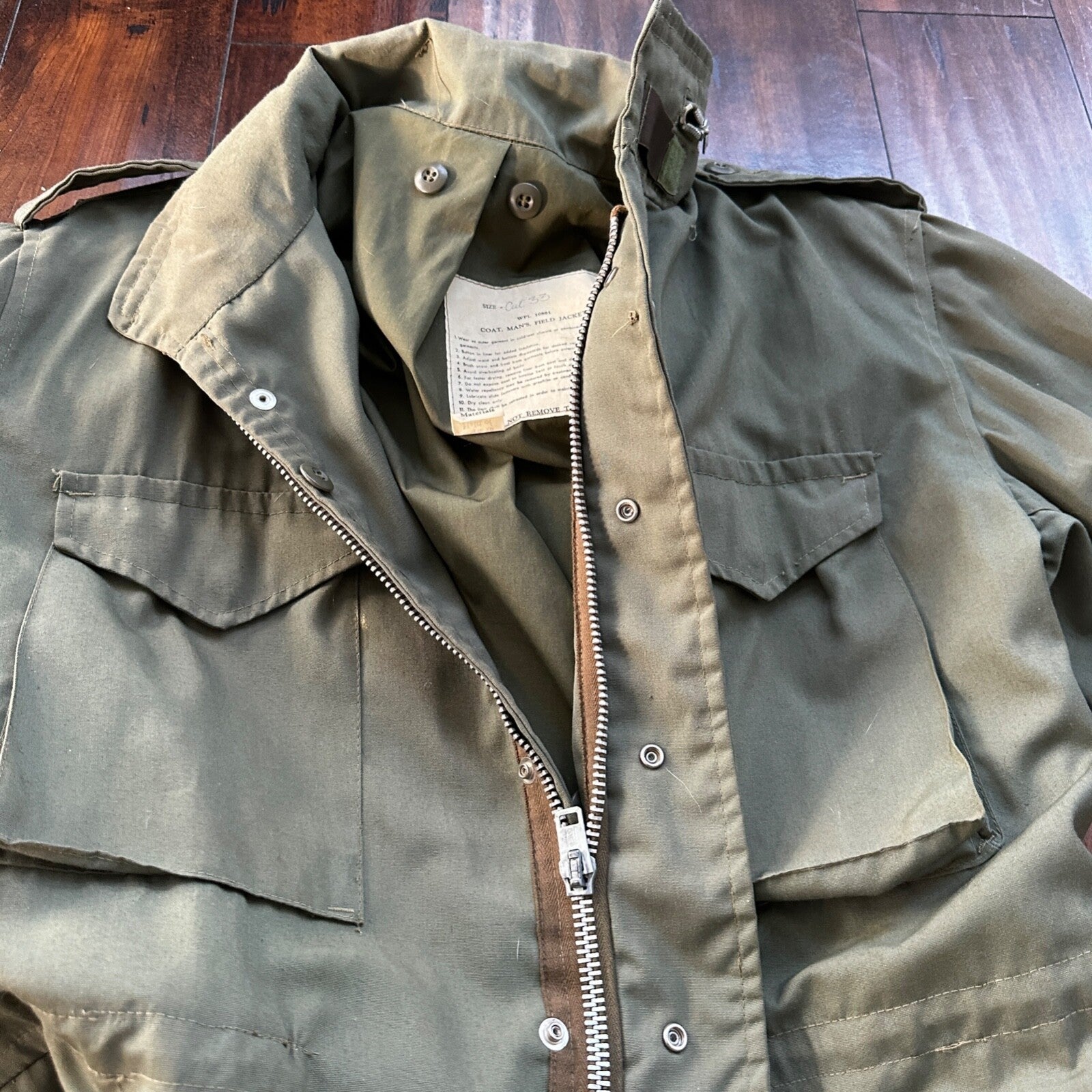 VTG Military M-1943 Combat Field Jacket 1950s Civilian Size M Regular M43