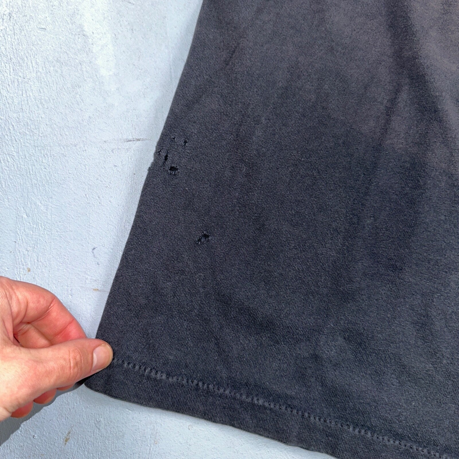 Denneys Til Dawn 90s VTG T Shirt Funny Owl Life Too Short Sleep Joke Text Faded