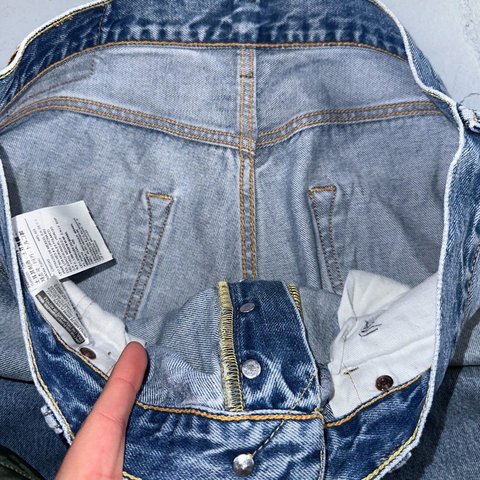 Levis 501 Y2K XX Straight Leg Jeans Blue VTG Med Wash 36x30 Act 35x28