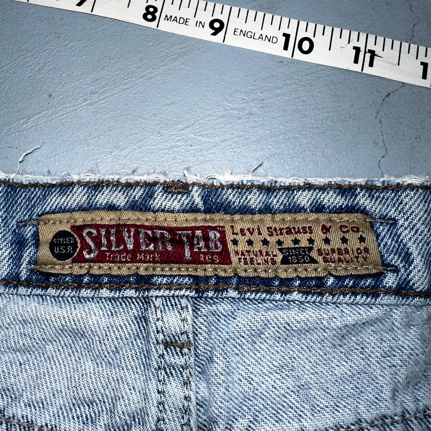 Levis 525 Silver Tab USA Vintage 90s Skater Jeans Light Wash Act 32x32 Act 30x30