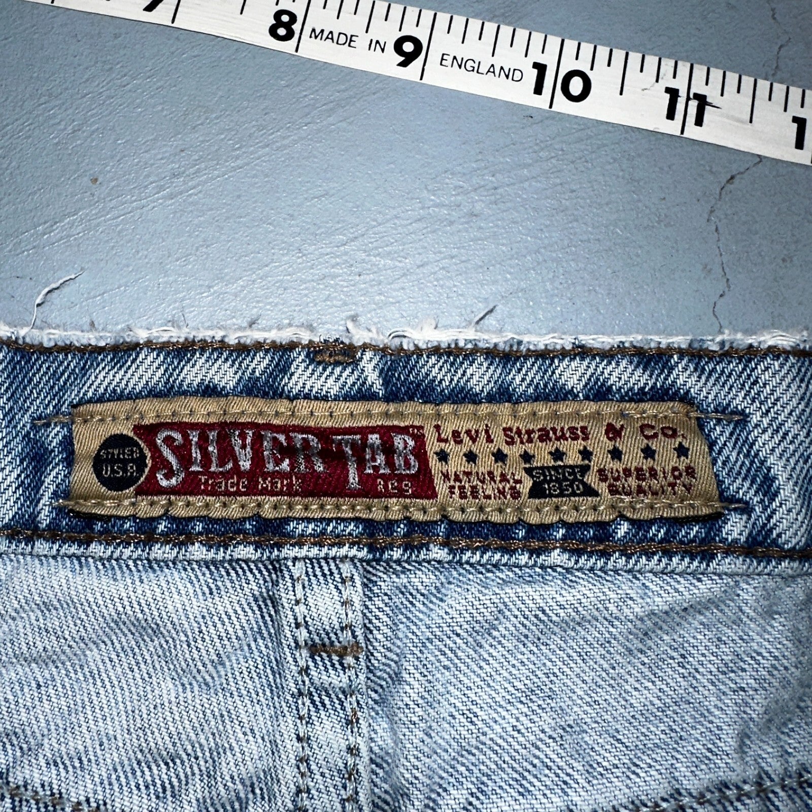 Levis 525 Silver Tab USA Vintage 90s Skater Jeans Light Wash Act 32x32 Act 30x30