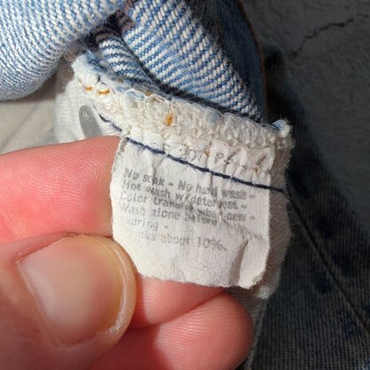 Levis 501 Vintage 80s Redline Selvedge USA XX Jeans Light Wash Act 28x30