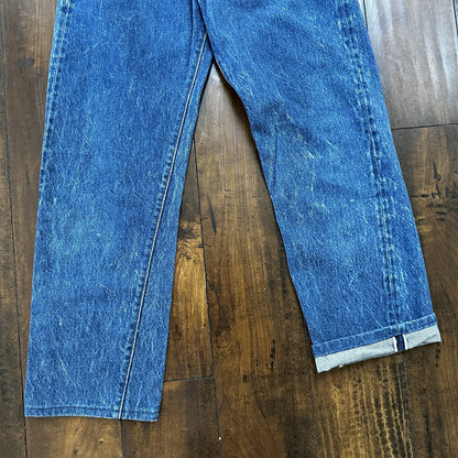 Levis Vintage 80s Redline Selvedge USA 501 XX Jeans 66 70s Dark 28x34 Act 24x25
