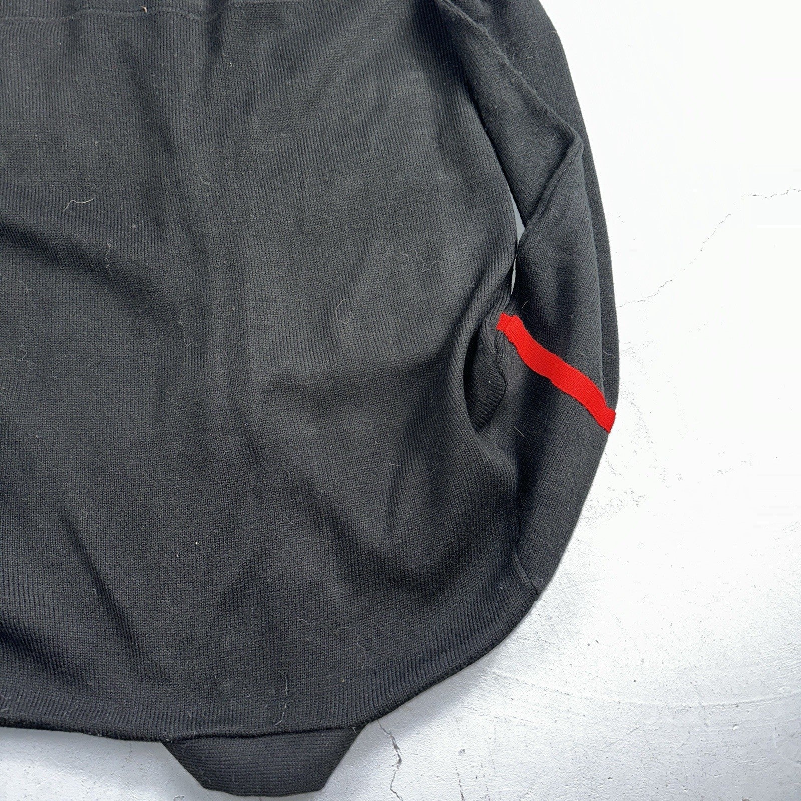 Vintage 1990s Dehen Varsity Letterman Cardigan Sweater Size 44 Black 1992 NS