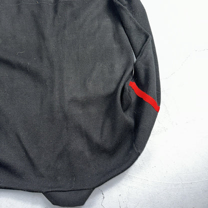 Vintage 1990s Dehen Varsity Letterman Cardigan Sweater Size 44 Black 1992 NS