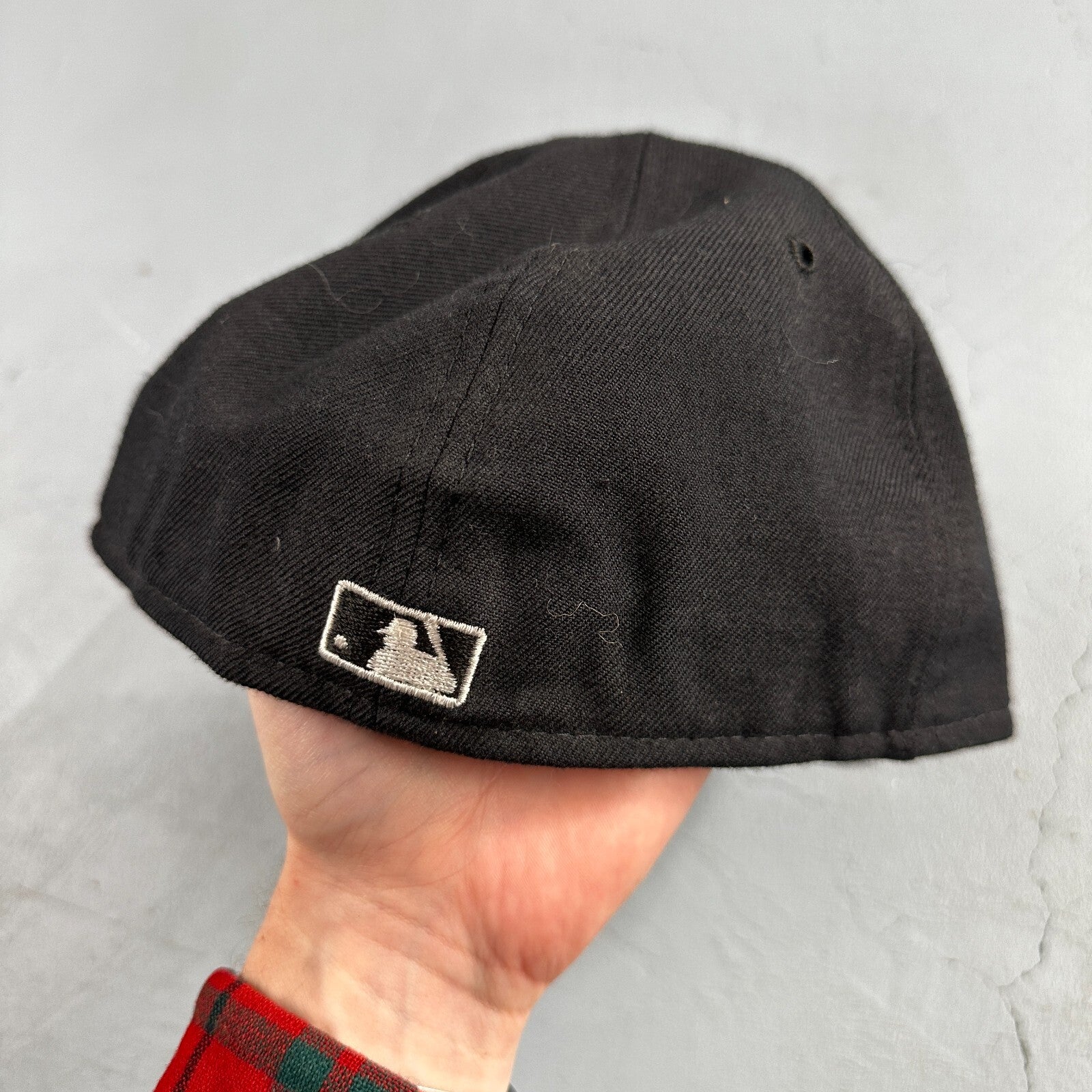 Vintage New Era Major League Baseball Wool MLB Umpire Hat Cap Mens 7 3/8 USA