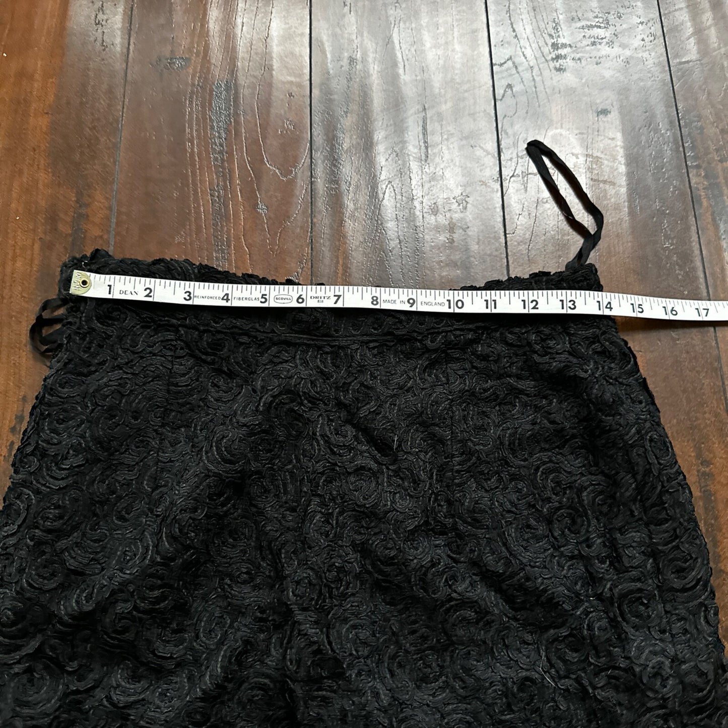 1960’s VTG Wool Cardigan Coltalia Imports Black Women’s Rockabilly 60s Skirt