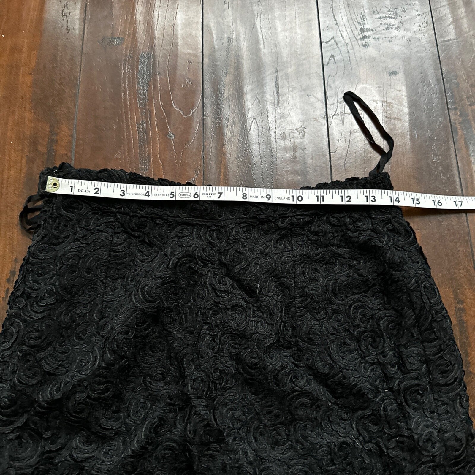 1960’s VTG Wool Cardigan Coltalia Imports Black Women’s Rockabilly 60s Skirt