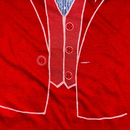 Tuxedo 1980s VTG T Shirt Red Touch of Gold USA Funny Humor Joke Tee Suit Fun