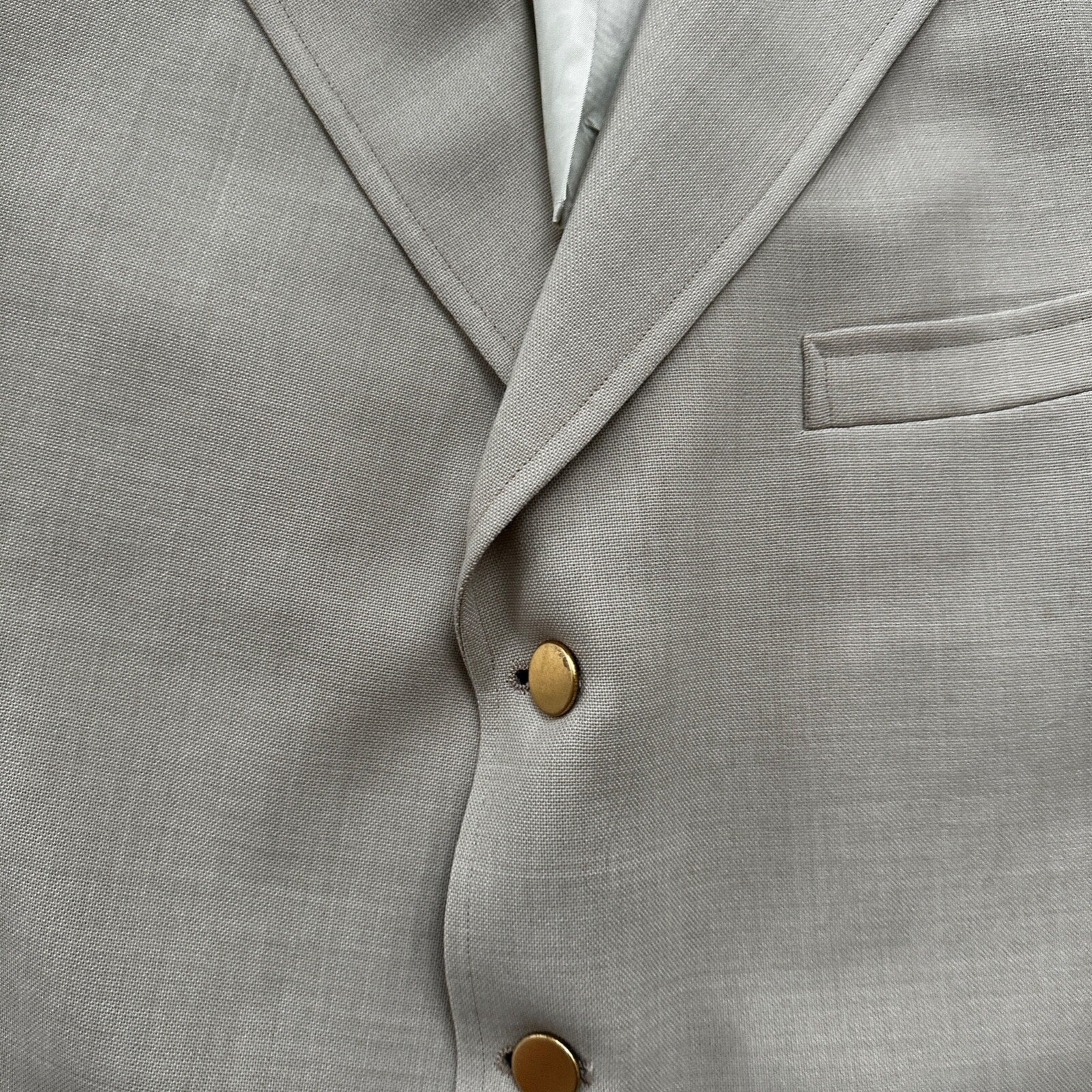 VTG Union Sport Coat Mens 42 Johnson Blazer Button Cricketer 70s 1970s Tan