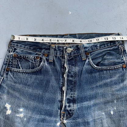 Levis 501 Big E Vintage 60s Redline Selvedge USA XX 1960s Jeans 66 Act 28x28
