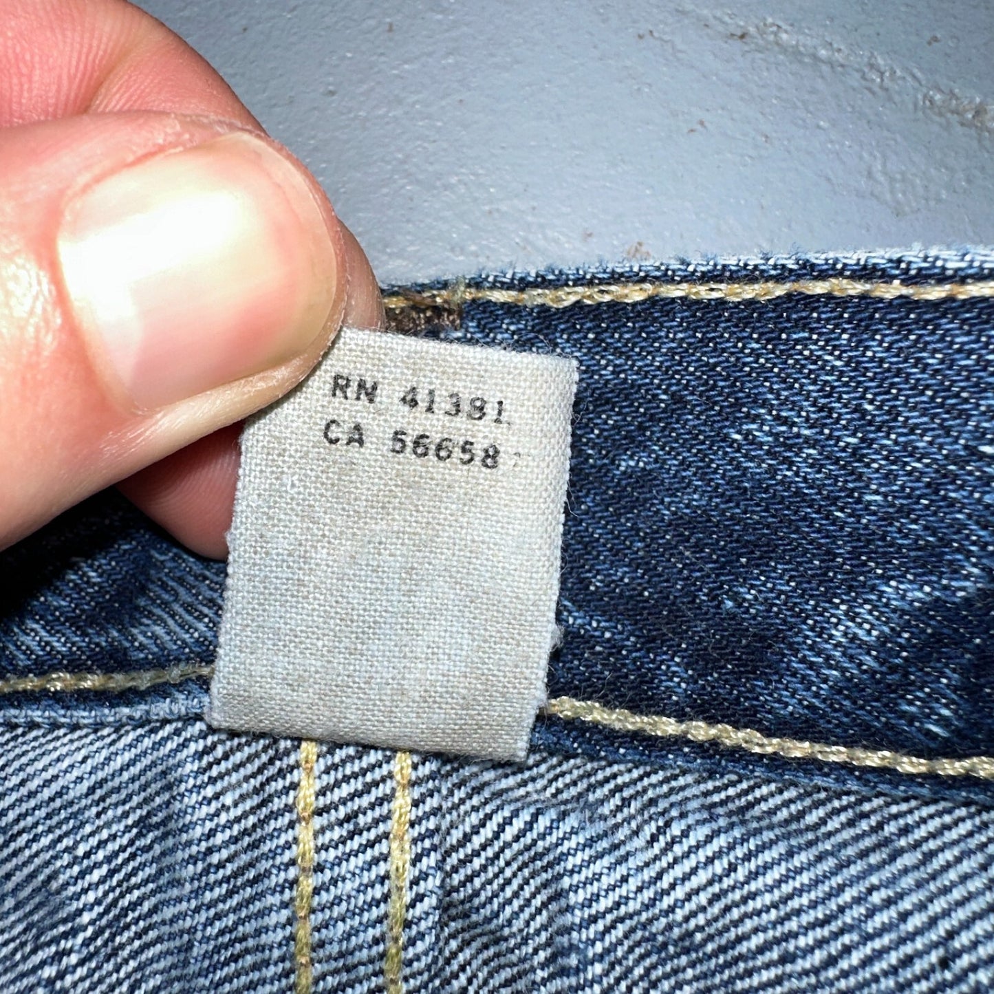 RRL Denim Zip Fly Slim Double RL Mens Jeans Mexico Sz 31x34 Med Wash RN 41381