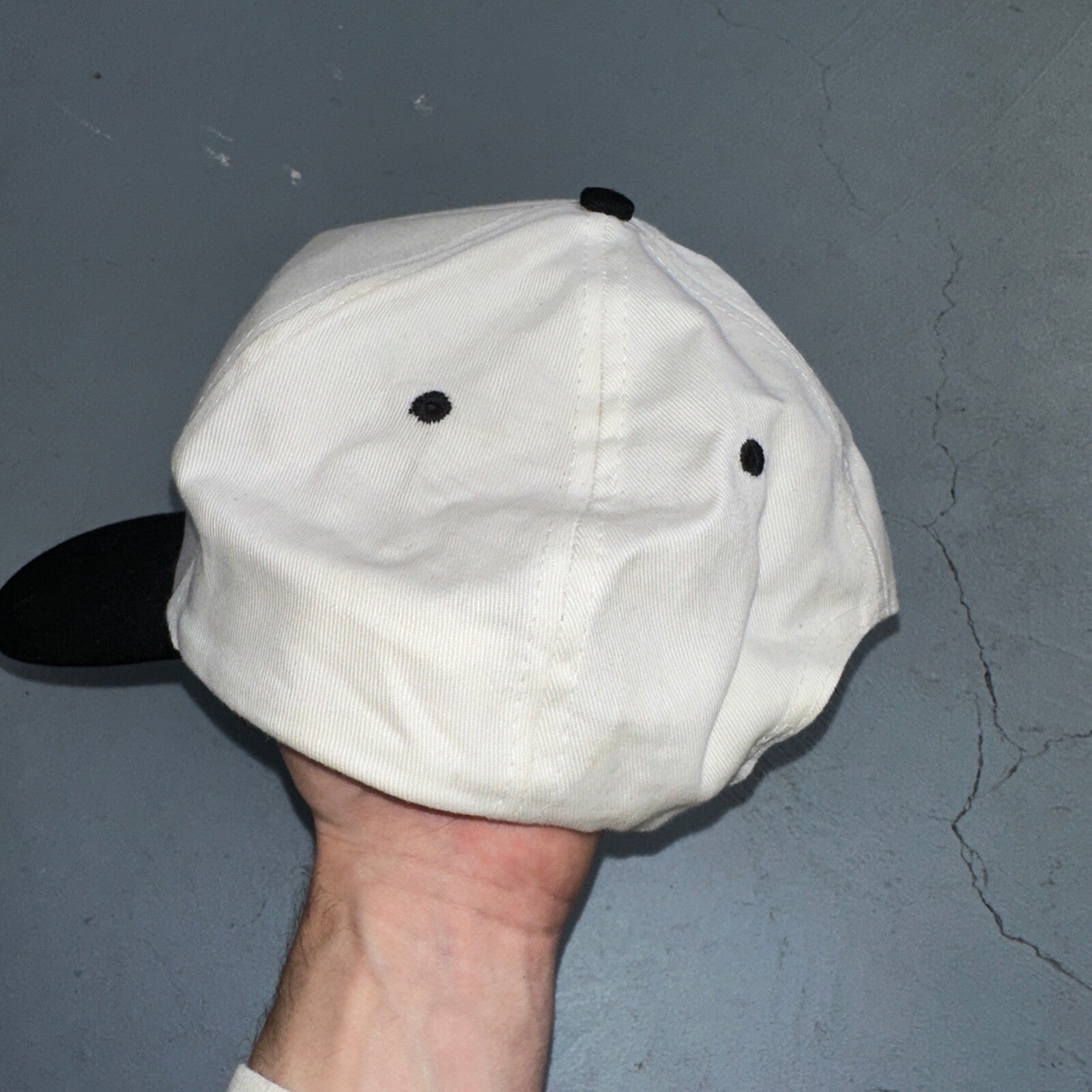 Snap On Racing White Black VTG Hat Cap Snapback Nascar Racing Cool Cars