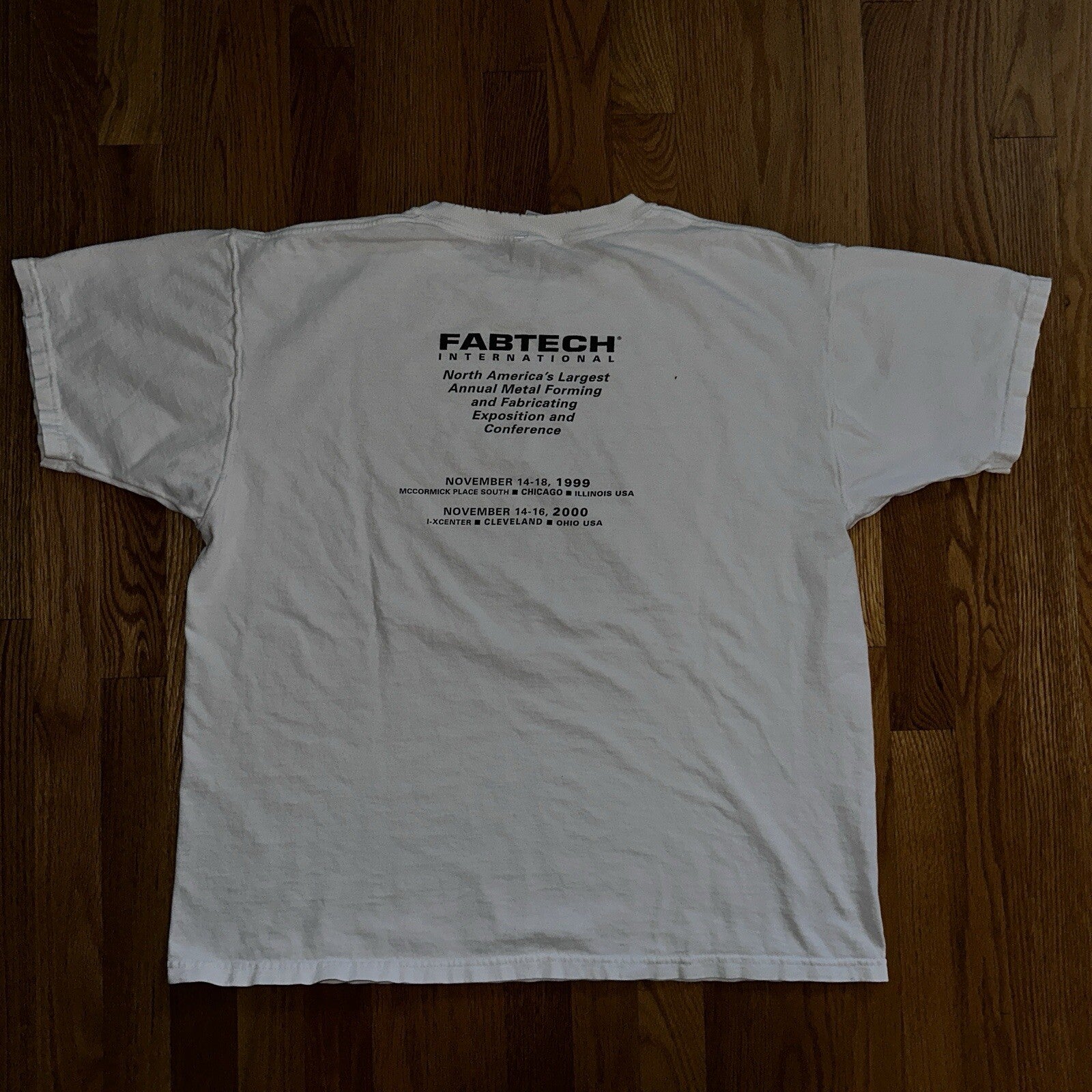 Fabtech Fab Tech International Metal Work Vintage T Shirt Y2K Cool Graphic Iron