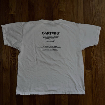 Fabtech Fab Tech International Metal Work Vintage T Shirt Y2K Cool Graphic Iron