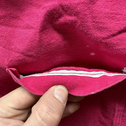 Vintage Pink T Shirt Mens 90s Blank Essential Lot Rap Single Pocket Selvedge