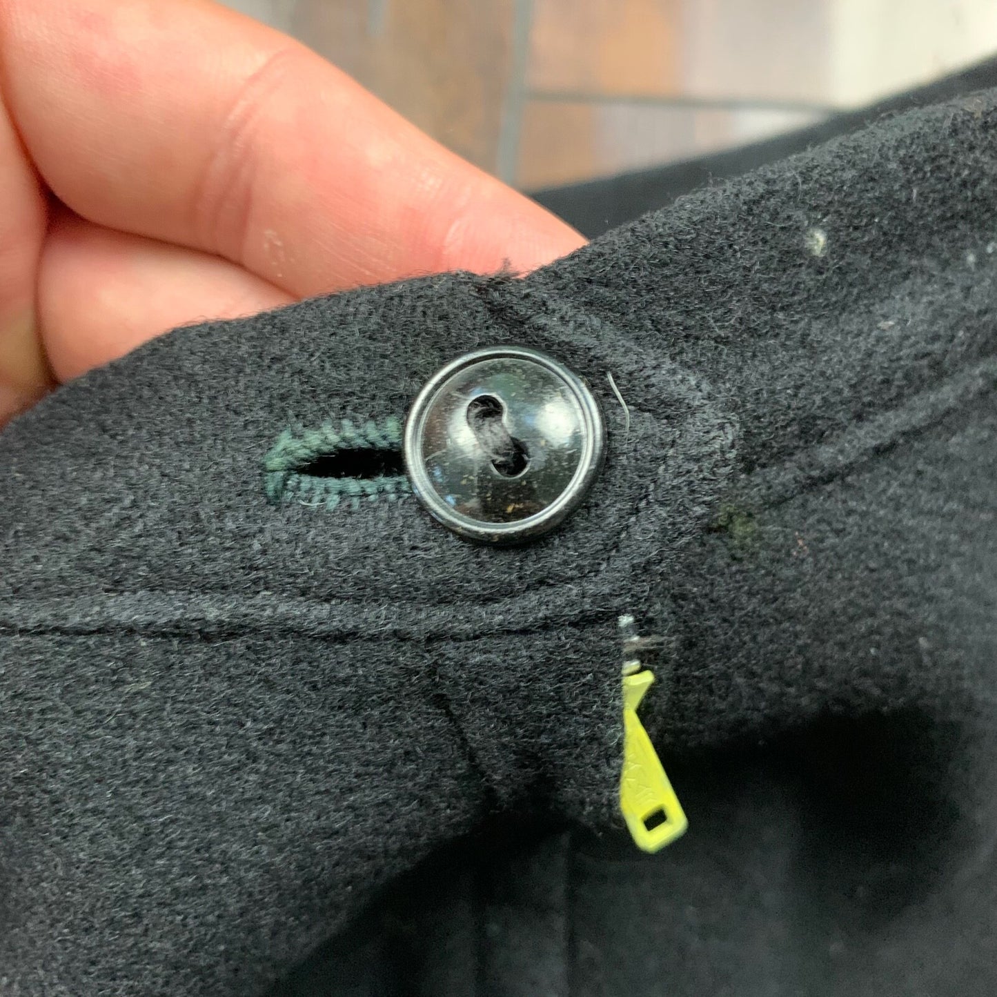 Vintage USA Rockabilly Womens Wool WWII Skirt 60s 70s Top Bottom Sanforized