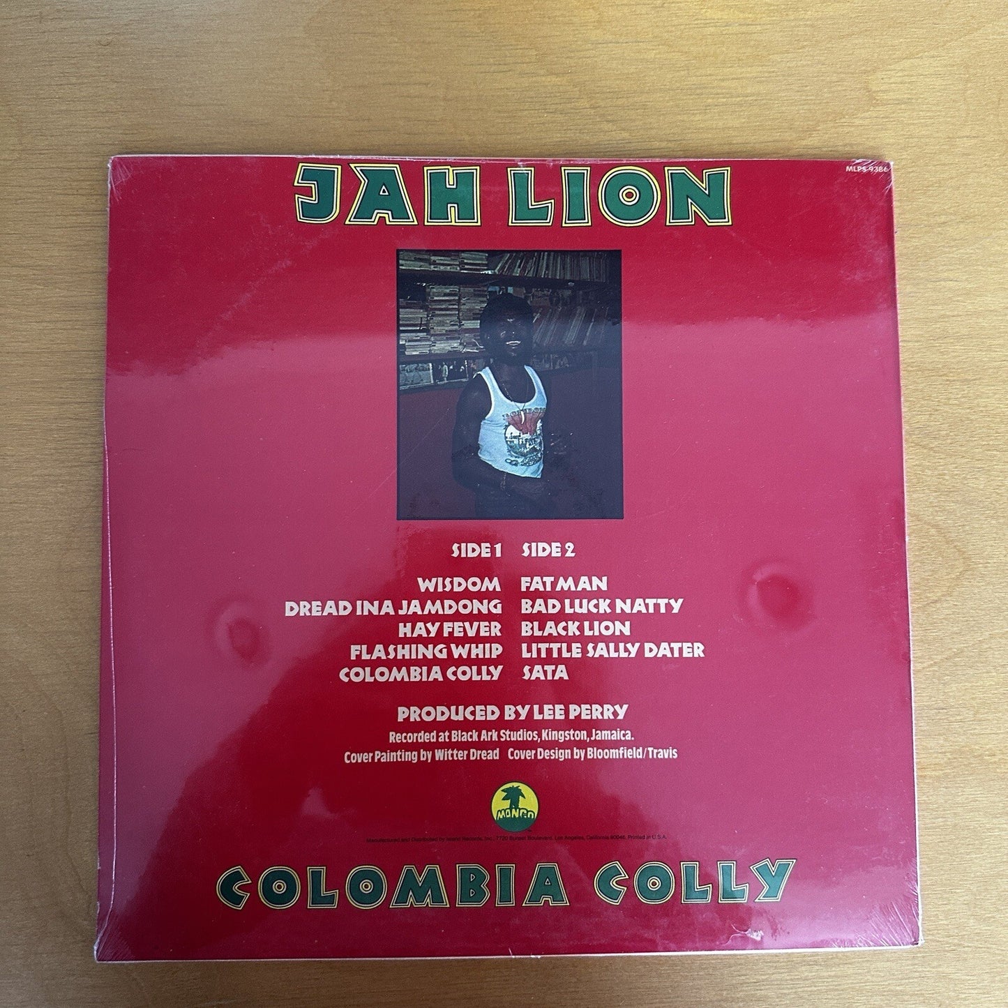 1976 US Jah Lion ‎– Colombia Colly - Island Records ‎– MLPS 9386 Vinyl LP SEALED