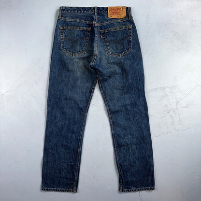 Levis 501 Vintage Y2K Europe Straight Leg Jeans 32x30 90s Med Wash Act 30x29
