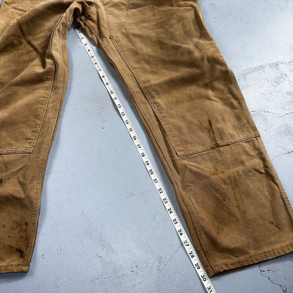 Carhartt 1989 VTG Double Knee Carpenter 80s Pants USA B01 Brown 42x32 Act 40x30