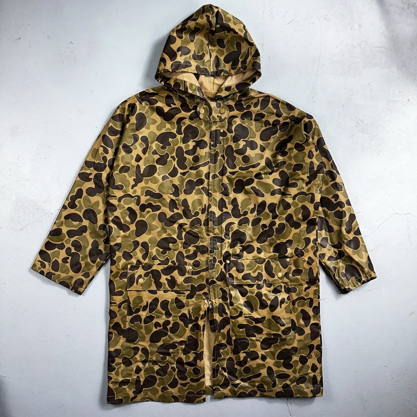 Dry Wear Rain Suit Adult Brown Green Camouflage Outdoor Hunting Mens XL Frogskin