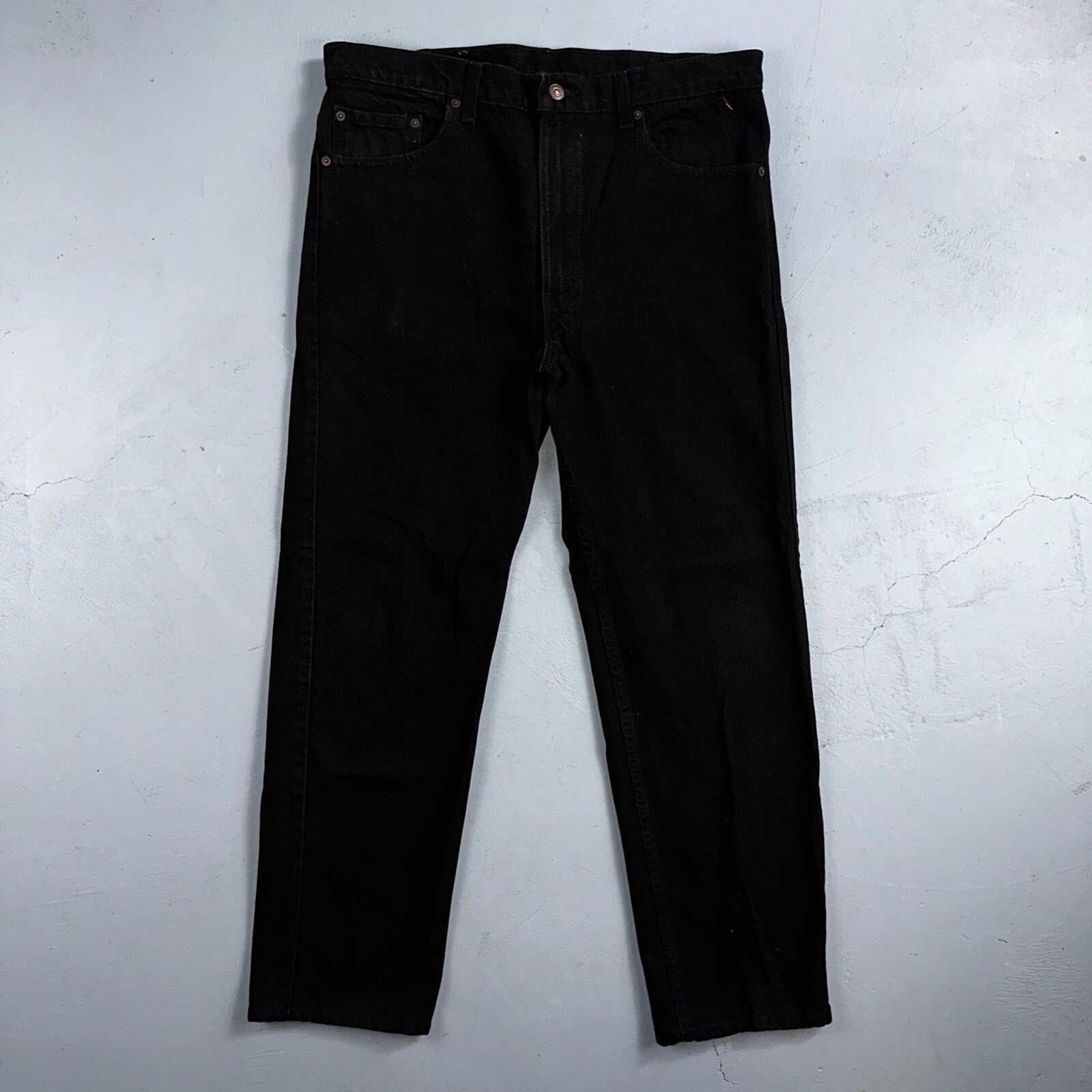 Levis 505 Vintage 90s USA Red Tab Jeans 36x30 Black Wash 1992 501 Act 36x29