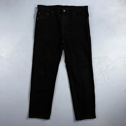 Levis 505 Vintage 90s USA Red Tab Jeans 36x30 Black Wash 1992 501 Act 36x29